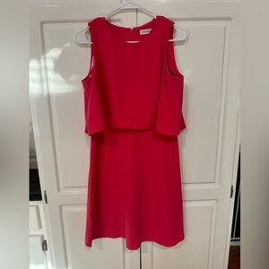 Calvin Klein Mini Dress, Coral, Size 6